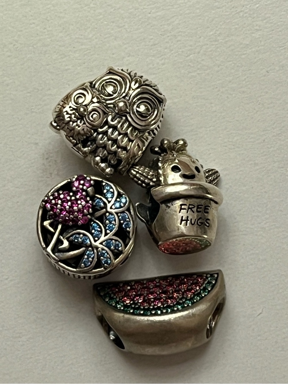 4 pc Pandora Charm Set